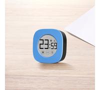 Homeponnew Minuteur de cuisine avec compte à rebours silencieux, horloge et sourdine réglable pour étude et usage domestique, bleu, rose ou orange