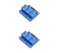 Homeponnew Module de relais 3 canaux CC 5 V avec isolation optocoupleur pour Arduino, compatible avec signaux de contrôle 3,3 V et 5 V, taille compacte 63 mm x 42 mm, courant élevé 7 A AC/DC
