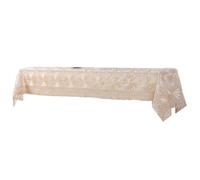 Homeponnew Nappe de luxe nordique en dentelle avec broderie creuse Motif floral pour table à manger, décoration d'intérieur, cuisine et jardin 75 x 200 cm