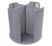 Homeponnew Organiseur rotatif pour tasse et couvercle avec 4 compartiments, support de rangement en papier pour café, bar et bureau, gris