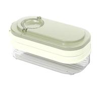 Homeponnew Outil 3 en 1 pour presser, remplir et sceller, moule manuel pour raviolis en polypropylène de qualité alimentaire, kaki (vert)