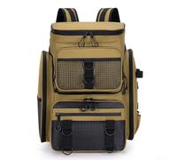 Homeponnew Pack de pêche avec espaces dédiés pour cannes, moulinets et accessoires pendant les sorties, Voir image, Jaune