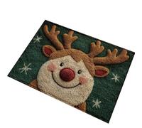 Homeponnew Paillasson imitation cachemire avec thème de Noël, séchage rapide et durable, tapis de salle de bain carré pour cuisine, salon et entrée, 40 x 60 cm ou 50 x 80 cm