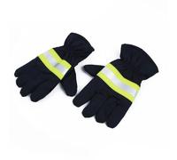 Homeponnew Paire de gants de travail résistants aux flammes, résistants à la chaleur, aux coupures et antidérapants, pour pompiers, soudage et utilisation industrielle, matériau en toile, sangles