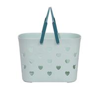 Homeponnew Panier de douche en plastique avec poignée, design creux pour shampooing, après-shampoing et savon, empilable pour le rangement, plusieurs couleurs