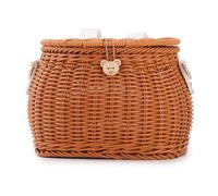 Homeponnew Panier de vélo pour enfants pour draisiennes pour enfants, 18 x 15 x 13 cm, design tissé en plastique durable, compatible avec la plupart des guidons, multi-usage comme sac à dos à