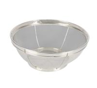 Homeponnew Passoire en acier inoxydable pour pâtes, riz, quinoa et yaourt, grande passoire de cuisine en métal avec base antidérapante robuste de 21,5 cm