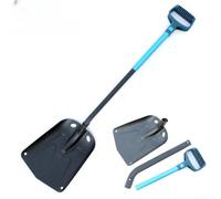 Homeponnew Pelle à neige pliable de 91,4 cm, en alliage d'aluminium robuste avec poignée en D, compacte pour kit de survie en voiture, camping, ski, outil multifonction pour la neige et la boue