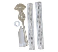 Homeponnew Perche à mousse auto-arrosage pour plantes grimpantes - 61 cm - Empilable - Avec gobelet à eau - Compatible avec Monstera - Plastique transparent