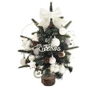 Homeponnew Petit sapin de Noël de 45 cm avec branches en polyéthylène, kit de décoration à faire soi-même pour décoration de table, assemblage facile et centre de table festif dans des espaces limités