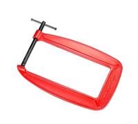 Homeponnew Pince de type G robuste, ouverture de mâchoire de 82 à 110 mm, profondeur de gorge de 110 à 305 mm, outil de montage de menuiserie en fonte pour soudage, collage, bâtiment (e)