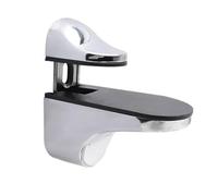 Homeponnew Pince réglable en alliage de zinc pour verre, bois et porcelaine, support d'affichage facile à installer avec finition élégante