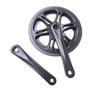 Homeponnew Plateau de pédalier simple pour vélo 48T 170 mm avec pédalier carré conique pour vélos pliants, construction en alliage d'aluminium, comprend une plaque de protection pour éviter la chute