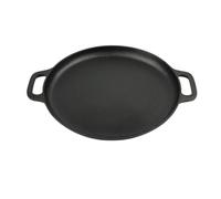 Homeponnew Poêle à crêpes et grill en fonte avec bord pour plaques de cuisson à induction, tailles 28 cm, 30 cm, 33 cm, 35 cm, batterie de cuisine robuste et durable pour une cuisine polyvalente de 30