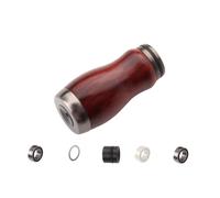 Homeponnew Poignée de pêche pour Daiwa et pour moulinets Shimano 35,8 x 18,7 mm, construction en plastique + bois avec roulements et joints, compatible avec les toupies de roue à goutte d'eau