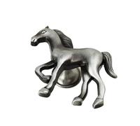 Homeponnew Poignée de placard en alliage de zinc en forme de cheval pour meubles, portes d'armoires avec motif animal en or, argent, bronze rouge, bronze vert, étain antique, noir