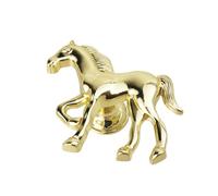 Homeponnew Poignée de placard en alliage de zinc en forme de cheval pour meubles, portes d'armoires avec motif animal en or, argent, bronze rouge, bronze vert, étain antique, noir