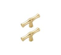 Homeponnew Poignée de tiroir en alliage de zinc pour meubles, bouton de tirage de placard doré, 50 mm/125 mm/156 mm, design minimaliste moderne, matériel d'installation inclus