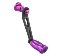 Homeponnew Poignée unique en carbone avec bouton pour moulinet de pêche DAIWA Fuego Salamandura Prorex LT - 12 options de couleur, accessoire de réparation léger de 16 g