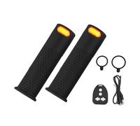 Homeponnew Poignées de guidon de trottinette électrique avec clignotants gauche et droite pour Xiaomi M365 Pro 1S Pro 2 Mi3 Design ergonomique antidérapant 135 mm (noir)