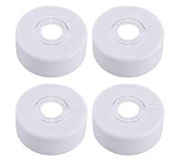 Homeponnew Pommeau de douche décoratif avec valve d'angle de 70 x 30 mm pour salle de bain et maison, cette housse est résistante à la rouille, améliorant à la fois fonctionnalité et style (blanc)