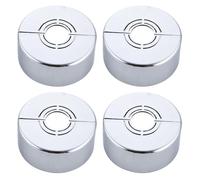 Homeponnew Pommeau de douche décoratif avec valve d'angle de 70 x 30 mm pour salle de bain et maison, cette housse est résistante à la rouille, améliorant à la fois fonctionnalité et style (argenté)