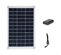 Homeponnew Pompe à eau solaire 18 W, comprend un boîtier de batterie et un port USB C pour fontaine de jardin extérieur, système d'irrigation pour zones reculées, pompe CC avec câbles