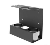 Homeponnew Porte-entonnoir mural pour garage, support de rangement d'outils en fer noir pour réparation de voiture, organiseur à 6 emplacements avec matériel pour atelier et abri de jardin