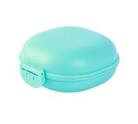 Homeponnew Porte-savon portable pour voyage et maison, salle de bain, porte-savon en plastique PP avec couvercle, 8,5 x 9 x 4,5 cm, couleurs : violet, noir, blanc, vert foncé, rose