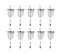 Homeponnew Pour un matériau durable et bien tricoté. Fabriquée avec une structure de filet robuste et bien tricotée, cette cage d'appât de pêche est faite pour durer. Elle garantit une utilisation