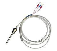 Homeponnew PT100 Sonde de température pour barbecue avec câble de 2 m, acier inoxydable 304, pour thermocouple RTD, -50 à 200 ℃, filetage PT1/2