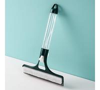 Homeponnew Raclette de fenêtre tout-en-un en silicone avec pulvérisateur d'eau intégré, pour lame TPR et éponge pour nettoyage de vitres et miroirs