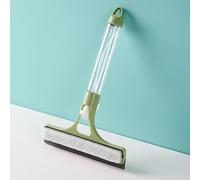 Homeponnew Raclette en silicone avec flacon pulvérisateur pour le nettoyage du verre, pour lame TPR et essuie-glace, outil de nettoyage multifonction pour fenêtres et miroirs, vert foncé (vert clair)