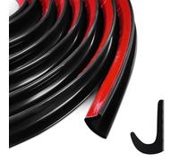 Homeponnew Rouleau de 5 m de gouttière en forme de J pour remorque, camping-car, gestion de l'eau en plastique PVC avec dos adhésif puissant de 5 m