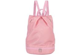 Homeponnew Sac à dos de natation imperméable avec compartiment de séparation sec et humide et rangement dédié aux chaussures, grande capacité, sac de sport, gym, yoga, voyage pour homme et femme (rose