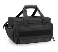 Homeponnew Sac à outils robuste de 35,6 cm pour homme avec plusieurs poches, sangles élastiques et compartiments en maille, organiseur fourre-tout de travail pour mécaniciens, électriciens et projets