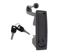 Homeponnew Serrure à rebond plat pour porte d'armoire électrique, serrure de coffre de camping-car en alliage de zinc avec clé, 93 x 33,8 mm, compatible avec les unités de rangement industrielles