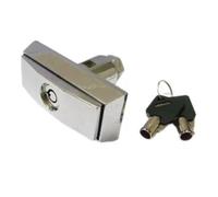 Homeponnew Serrure de type T en alliage de zinc pour distributeur automatique, armoire de jeu et machine à laver, serrure de sécurité résistante aux intempéries avec design antivol amélioré, argenté