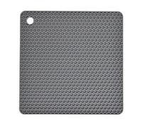 Homeponnew Set de table carré en silicone antidérapant et résistant à la chaleur pour cuisine, salle à manger et bar, 18 cm x 18 cm, dessous de verre pour casseroles chaudes et boissons