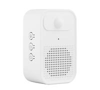 Homeponnew Sonnette à induction avec capteur intelligent, distance de détection de 5 à 6 m, angle de vision de 120 °, 30 enregistrements audio personnalisés, volume réglable, pour usage domestique ou