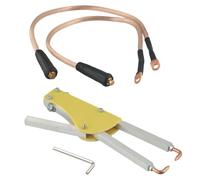 Homeponnew Soudeur par points portable pour soudage bout à bout en métal - Pince de soudage de 123 mm avec pression réglable, isolation époxy, compatible avec les plaques d'acier de 1 + 1 mm