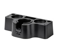 Homeponnew Station de tampage à expresso réglable avec porte-filtre et tapis de tamper, compatible avec les porte-filtres de 51 mm, 54 mm, 58 mm, noir