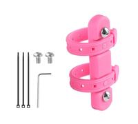 Homeponnew Support adaptateur en silicone pour porte-bouteille d'eau de vélo - Support réglable sans perçage avec sangle antidérapante pour cadre de vélo, compatible avec la plupart des vélos