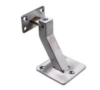 Homeponnew Support de main courante d'escalier en acier inoxydable, 9,1 cm de hauteur avec base de 7 x 7 cm pour une utilisation en intérieur et en extérieur, antirouille et pour un support durable