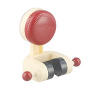 Homeponnew Support de pommeau de douche à ventouse intégré avec support mural réglable, forte capacité de charge de 5 kg pour salle de bain, rouge ou noir (rouge)