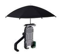 Homeponnew Support de téléphone pour moto avec parapluie étanche, support de guidon rotatif à 360 degrés, universel, pour smartphone, noir