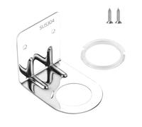 Homeponnew Support mural en acier inoxydable pour bouteille de gel de douche - Convient pour la cuisine et la salle de bain - En acier - Garde le plan de travail propre et bien rangé (argenté)