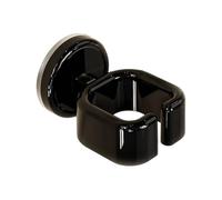 Homeponnew Support mural non perforé pour sèche-cheveux à ventouse, pour tubes petits, moyens et longs, blanc (noir)