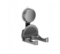 Homeponnew Support mural pour sèche-cheveux avec ventouse, organiseur de salle de bain pour outils et cordons de cheveux, gris