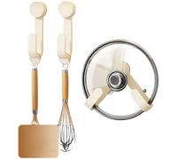 Homeponnew Support mural rotatif à ventouse pour couvercles de casseroles et planches à découper, pour construction durable en acier au carbone et ABS, support de rangement peu encombrant G